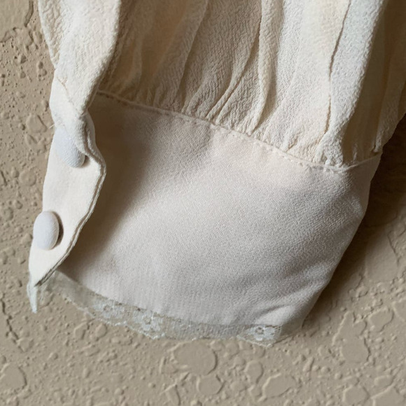 Reformation Cream Embroidered Blouse - Picture 7 of 11